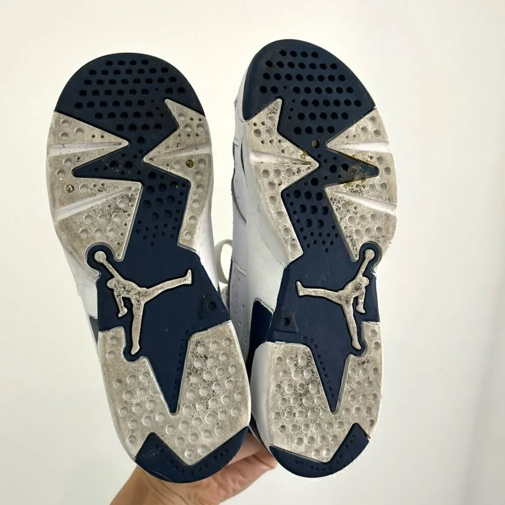Nike AIR JORDAN 6 MIDNIGHT NAVY PS (PRESCHOOL) 2022 - Picture 11 of 13